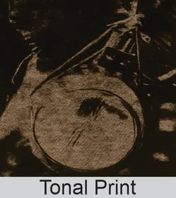 Tonal Print natural jute bags
