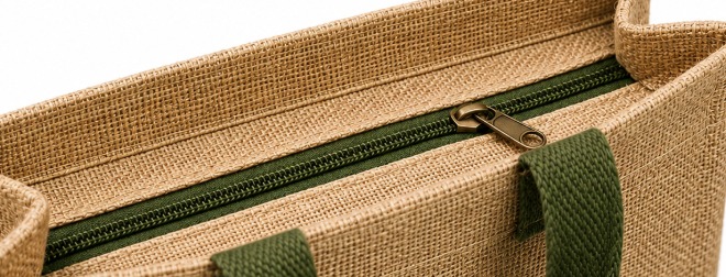 Zipper closure eco bags