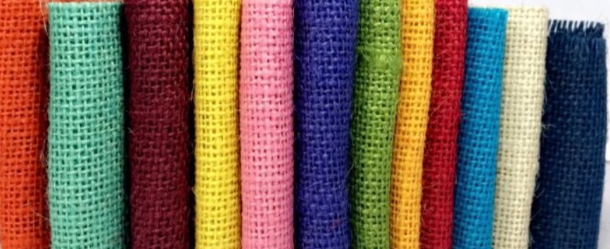 Dyed coloured jute bags
