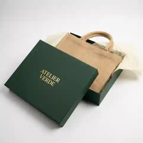 Custom printed box jute bags India