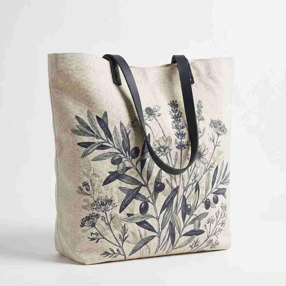 Canvas shopping bag custom branded export